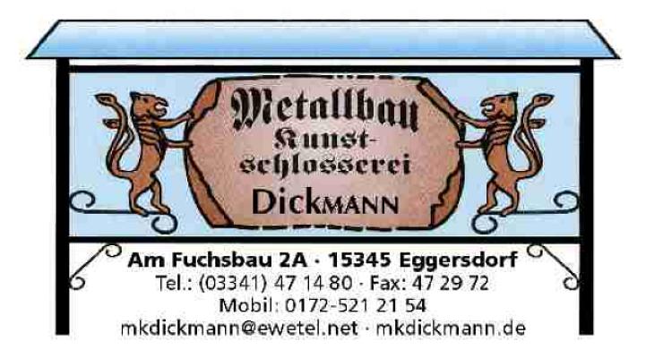 Metallbau Kunstschlosserei Dickmann